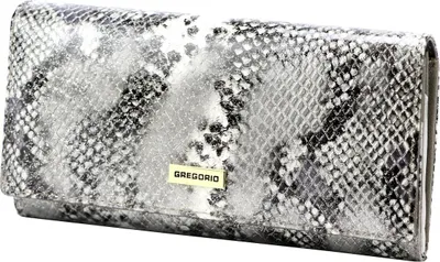 Imagen del producto de Billetera de cuero grande y clásica, modelo Gregorio, para mujer