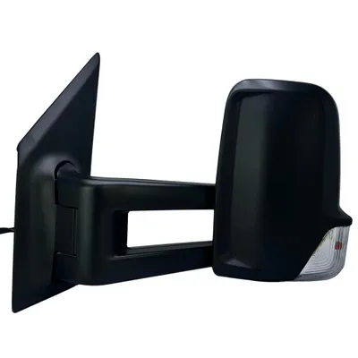 Image de Rétroviseur extérieur gauche BILMAX de remplacement pour Mercedes Sprinter W910 2019-2023 à bras long, réglable électriquement, rabattable manuellement, chauffant, avec clignotant