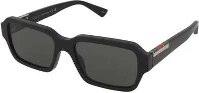 Produktbild von GUCCI GG1887S (001) Sonnenbrille aus schwarzem Acetat mit grauen Gläsern