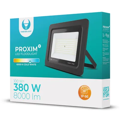 Zdjęcie produktu dla Naświetlacz LED PROXIM II 100W |6000K| IP66 Forever Light