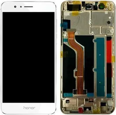 Produktbild von Display für Huawei Honor 8 LCD + Rahmen weiß Bildschirm Touch