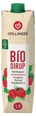 SYROP MALINOWY BIO 1 L - HOLLINGER