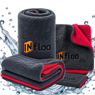 Produktbild von INfloo Auto Trockentuch Set 60x90+40x40 1200 GSM