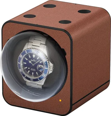 Image de Beco - Remontoir Boxy Fancy en cuir marron brique - 70002/140