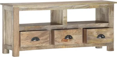 Productafbeelding van vidaXL TV-kast, 110x30x50 cm, massief mangohout