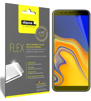 Produktbild von 3x Samsung Galaxy J6 Plus (2018) Schutzfolie Folie, 100% Displayabdeckung, dipos