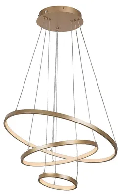 Imagen del producto de Rabalux 72349, lámpara colgante Beliza, metal dorado