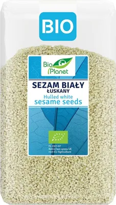 SEZAM BIAŁY ŁUSKANY BIO 1 kg - BIO PLANET