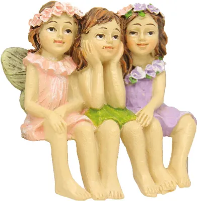 Produktbild von FADEDA Feengruppe  / Höhe:4 cm / handbemalt / detailgetreue Krippen Figuren - Weihnachten Tisch Dekoration Krippe Zubehör
