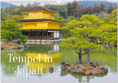 Produktbild von Tempel in Japan (Wandkalender 2025 DIN A3 quer), CALVENDO Monatskalender