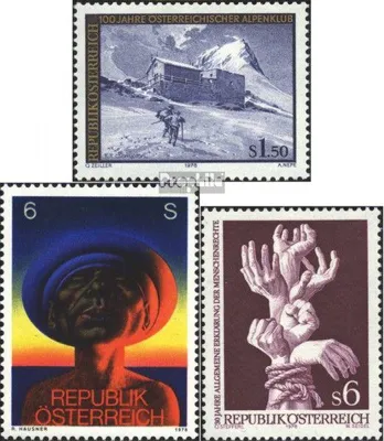 Produktbild von Briefmarken Österreich 1978 Mi 1593,1594,1595 (kompl.Ausg.) postfrisch Sondermarken