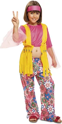 Image de My Other Me Fun Company Hippie-blumenmädchen-kostüm 7-9 Years 7-9 Years