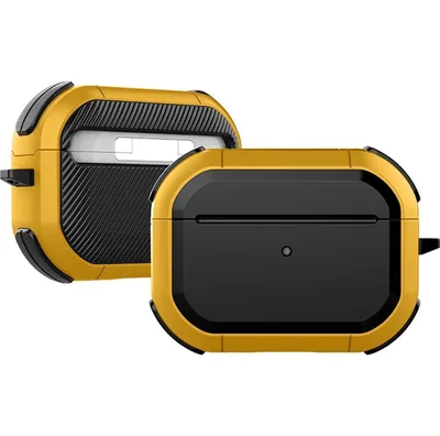 Produktbild von Mobigear Slim Armor  Apple AirPods Pro 2 Stoßfeste Hardcase Hülle - Gelb