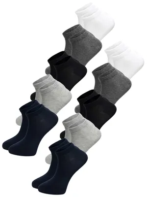 Immagine prodotto di Calzini da sneaker da uomo Tazzio, confezione da 10 A906 (colori assortiti, 35-38)
