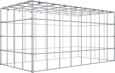 Produktbild von Anbaugabione Typ 3 80 cm x 40 cm x 40 cm (L x H x T), Maschenweite 10 cm x 10 cm, C-Ring