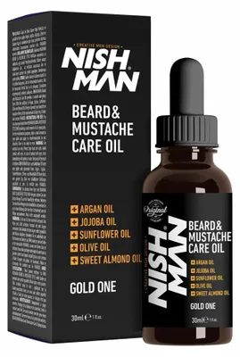 Obrázok produktu pre NISHMAN Bartöl s arganovým a jojobovým olejom, 30 ml