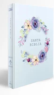 Produktbild von Biblia Rvr 1960 Letra Grande, Manual, Tapa Dura Con Nombres de Dios, Flores Azul / Spanish Bible Rvr 1960 Handy Size, Lp, Hc with Names of God, Blue Flowers