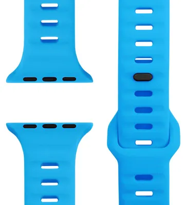 Produktbild von Motion Armband für Apple Watch SE/10/9/8/7/6/5/4/3/2/1, Soft Silikon Sportarmband, 38/40/41/42mm - Königsblau