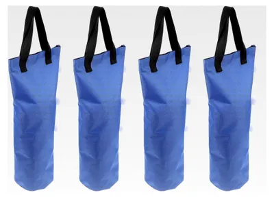 Produktbild von 4 Stück Outdoor Zeltgewichte aus Oxford-Gewebe 22x50cm Wassergewichte für Pavillons und Sonnenschirme Faltbare Sandsäcke mit Griff für windstabile Terrassen