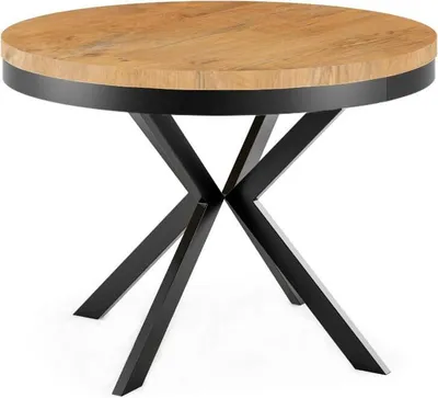 Obrázok produktu pre FURNLUX Jedálenský stôl Edder Brown 100 cm / Hlavná farba: béžová / Rozmery: 100 x 76 x 176 cm