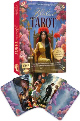 Produktbild von Tarot-Kartenset: Blütentarot | Verbinde die archetypische Energie der Tarot-Karten mit jahrhundertealtem Blumenwissen