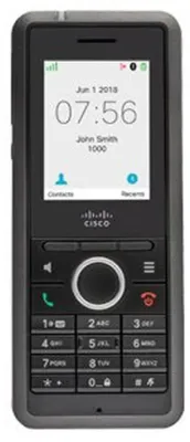 Produktbild von Cisco IP DECT 6825 Bundle, IP-Telefon, Schwarz, Kabelgebundenes Mobilteil, Polycarbonat, LED, 5,08 cm (2")