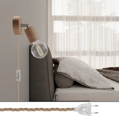 Immagine prodotto di Lampada Spostaluce Snodo orientabile in legno