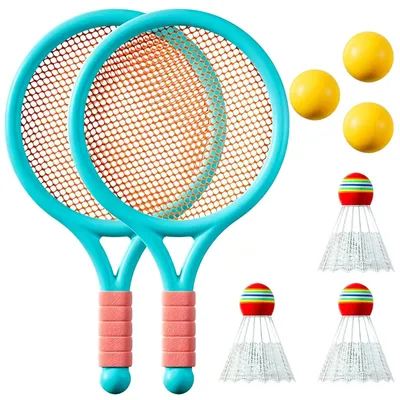 Immagine prodotto di Set di racchette da tennis per bambini, con racchette e palline, colore blu