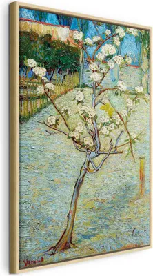 Produktbild von Italienischer Leinwand Leinwandbild - Blossoming Pear Tree 60x90 cm Reproduktionen l-F-10019-b-a
