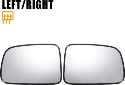 Image de Paire De Verres De Rétroviseur Latéral De Remplacement Avec Plaque De Support Chauffante En Verre Blanc Pour Honda CR-V CRV 2002-2006