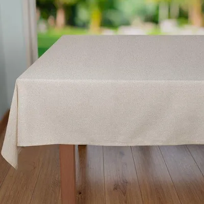Produktbild von WOW Tischdecke 100% Baumwolle | Glow Greige | Tischdecke Grau-Beige | 150x300 cm