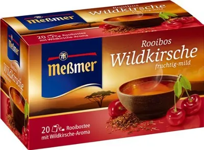 Produktbild von Meßmer Tee Rooibos Wildkirsche fruchtig und milder Geschmack
