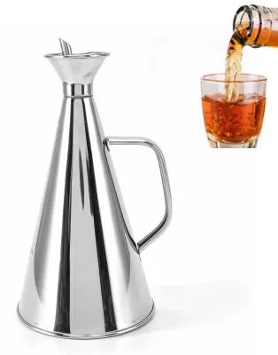 Olivenölspender aus Edelstahl, 500 ml, wiederverwendbar