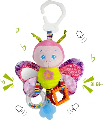 Produktbild von Baby Kinderwagen Spielzeug Hängespielzeug mit Glocke Plüsch Tier