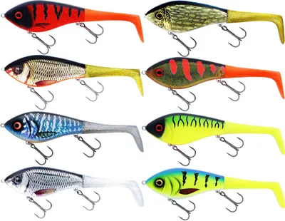 Produktbild von Westin Swim Tail - Jerkbait mit Gummischwanz, Farbe:Striped Bluegrass, Länge / Gewicht /Schwimmverhalten:12cm / 68g / Sinkend