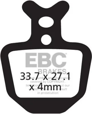 Zdjęcie produktu dla CFA402R - Klocki hamulcowe rowerowe (organiczne wyczynowe) EBC Brakes