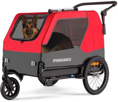 Productafbeelding van Hondenaanhanger voor Fietsen - 2-in-1 Huisdierwagentje tot 45 kg - Fietsaanhanger voor Honden met Universele Fietskoppeling, Antislipbod