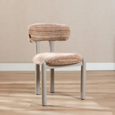Produktbild von Bronx71 Esszimmerstuhl Bolt Chenille beige/pink