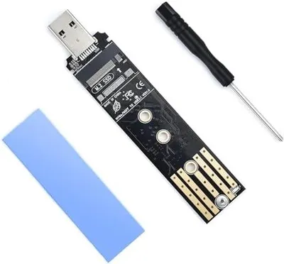 Produktbild von M.2 NVME NGFF USB Adapter, 10Gbps USB 3.1 Gen2 M2 SSD, USB zu PCIE NVME SATA SSD Festplatte Adapter Konverter Karte, UASP für B-Key/M-Key/B+M Key 2280 2260 2242 2230