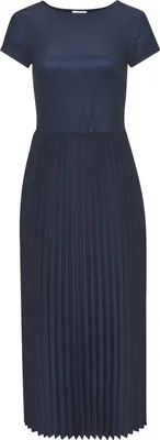 Produktbild von LASCANA Midikleid mit Plisseerockteil, bügelfreie Qualität navy Größe 36