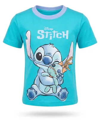 Produktbild von Disney Stitch Kinder Jungen T-Shirt Kurzarm Shirt - Hellblau, 98