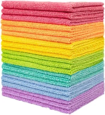 Produktbild von Famanu Mikrofasertücher 12 Stück - Bunt, Weich & Fusselarm