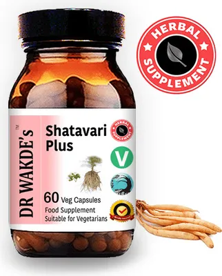 Image de DR WAKDE'S Shatavari Plus Capsules | 60 Vegi Caps | Supplément ayurvédique | Végétalien | 100% Herbes | Rabais de quantité | Expédition le jour même