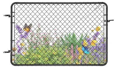 Produktbild von Verstellbare Gartentür mit Fenster und Stahlkonstruktion