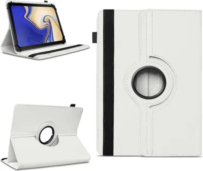 Produktbild von Tablet Hülle Samsung Galaxy Tab S4 10.5 Tasche Schutzhülle Case Cover DrehbarFarben:Weiss