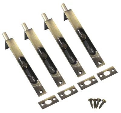 Immagine prodotto di Solidchoice - Set di 4 serrature nascoste per porte, in acciaio inossidabile