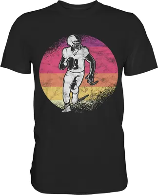Produktbild von American Football Retro T-Shirt – Black / L