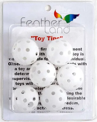 Produktbild von DIY Plastikkugeln für Spielzeuge - M-Kugeln für Papageien- und Pfotenspielzeug, 6 Stück, Durchmesser 3,8 cm