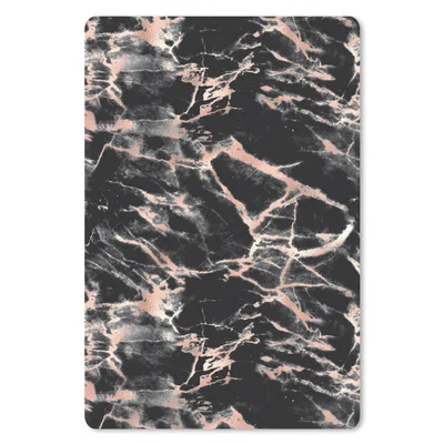 Produktbild von MuchoWow® Mauspad Mousepad Roségold - Marmor - Muster - Schwarz 18x27 cm - Mousepads - Maus Mat - Pad - Mausunterlage