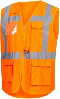 Produktbild von Nitras Warnschutz Weste | Gr. 4XL | neonorange | Warnschutzweste